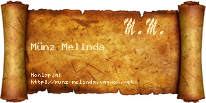 Münz Melinda névjegykártya